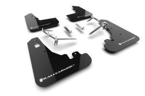 Subaru BRZ Mud Flap Kit - Rally Armor - UR Black with White Logo - Black - `22-`25